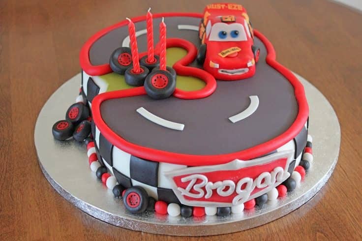 cars theme cakes for boys